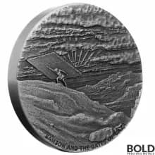 2022 Silver 2 oz Fiji Samson and the Gates of Gaza Biblical Series Coin