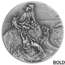 2022 Silver 2 oz Fiji The Deluge Biblical Series Coin