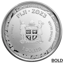 2023 Silver 1 oz Fiji Koi Fish Proof Coin (Colored)