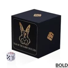 2023 Silver 1 oz Fiji Rabbit Dice Coin