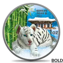 2021 South Korea Tiger "Baekho Edition" 1 oz Silver Coin