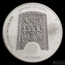 2021 South Korean Chiwoo Cheonwang Silver 1 oz BU