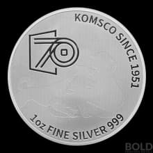 2021 1oz South Korea Jindo Dog Silver BU