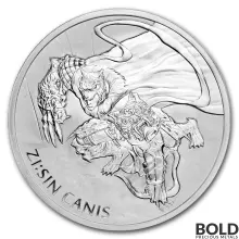 2018 South Korean Silver ZI:SIN Canis BU - 1 oz