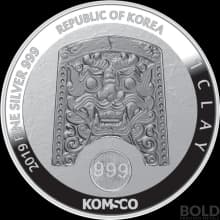 2019 South Korean Chiwoo Cheonwang Silver Proof - 1 oz