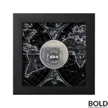 2023 2 oz Columnario Tribute Medal UHR Antiqued Silver Coin