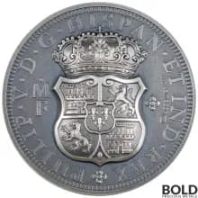 2023 2 oz Columnario Tribute Medal UHR Antiqued Silver Coin