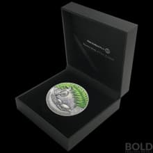 2021 New Zealand Kiwi 2 oz Silver Colored Antique Proof