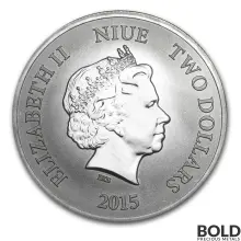 2015 Silver 1 oz New Zealand Lunar Goat