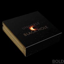 2021 Niue Universe Black Hole 2 oz Silver UV Antiqued