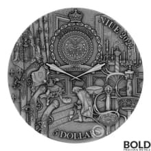 2022 Silver 2 oz Niue Three Musketeers: D´Artagnan HR Antiqued Coin