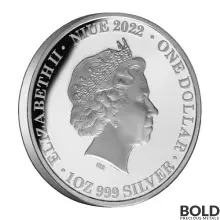 2022 Silver 1 oz Niue: Tribute to the Queen Coin