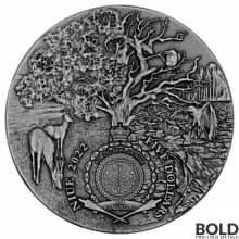 2022 Niue Angels & Demons: Michael Silver 2 oz Antiqued HR