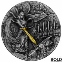 2022 Niue Angels & Demons: Michael Silver 2 oz Antiqued HR