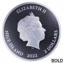 2022 Silver Niue Heraldic Animal: Welsh Dragon 1 oz BU