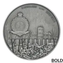 2022 Silver Niue Mistakes of Humanity: Hiroshima 2 oz High Relief Antiqued