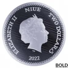 2022 Silver Niue Jolly Roger: Calico Jack 1 oz BU