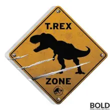 2022 Niue Jurassic World T Rex Sign Shaped 2 oz Silver Antique Coin