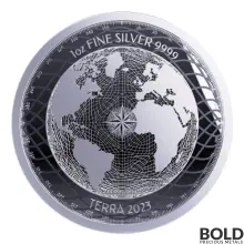 2023 1 oz Niue Terra Silver Coin (Prooflike)