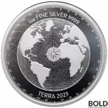 2023 Silver 1 oz Niue Terra BU Coin