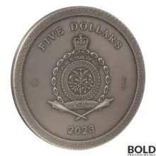 2023 2 oz Niue Pompeii Antiqued Silver Coin (Color)