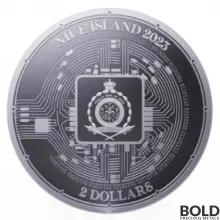 2023 Silver 1 oz Niue Crypto Series: Bitcoin BU