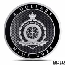 2024 1 oz Niue Hibernia Silver Coin (BU)