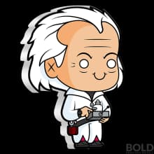 2020 Niue Back To The Future Doc Brown 1 oz Silver Proof