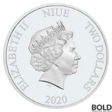 2020 Niue Justice League Martian Manhunter 1 oz Silver Proof