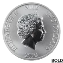 2020 Niue Jurassic Park 1 oz Silver BU