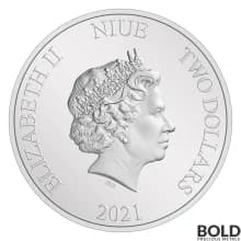 2021 Niue Alice In Wonderland: Tweedledee Tweedledum 1 oz Silver Proof
