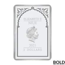 2021 Niue Archangel Uriel 1 oz Silver Proof Colored