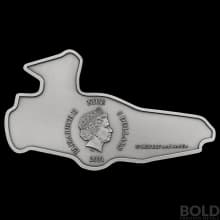 2021 Niue Back To The Future Delorean Shaped 2 oz Silver Proof