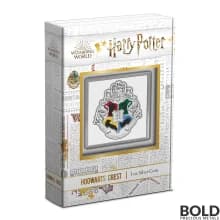 2021 Niue Harry Potter Hogwarts Crest 1 oz Silver Proof