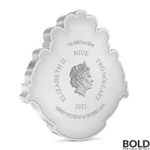 2021 Niue Harry Potter Hogwarts Crest 1 oz Silver Proof