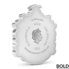 2021 Niue Harry Potter Hufflepuff Crest 1 oz Silver Proof