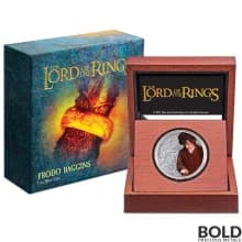 2021 Niue Lord Of The Rings Frodo Baggins 1 oz Silver Proof