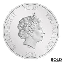 2021 Niue Lord Of The Rings Gandalf The Grey 1 oz Silver Proof