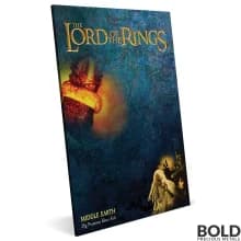 2021 Niue Lord Of The Rings Middle Earth Map 35g Silver Foil