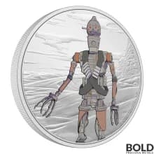 2021 Niue Star Wars Mandalorian: IG-11 Droid 1 oz Silver Proof