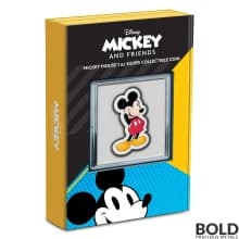 2021 Niue Disney Mickey Mouse Shaped 1 oz Silver Proof