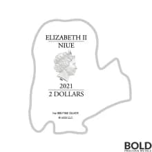 2021 Niue Minion Shape Stuart 1 oz Silver Colored Proof