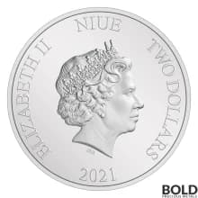 2021 Niue Harry Potter Season's Greetings 1 oz Silver Proof
