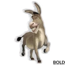 2021 Niue Shrek Donkey Shaped 1 oz Silver Colored Proof