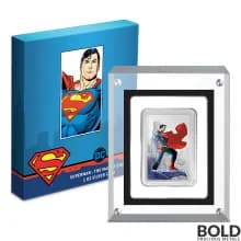 2021 Niue Superman Man of Steel 1 oz Silver Proof Colored