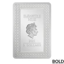 2021 Niue Tarot Cards - The Emperor 1 oz Silver Proof Colored