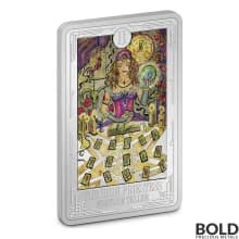 2021 Niue Tarot Cards - High Priestess 1 oz Silver Proof Colored