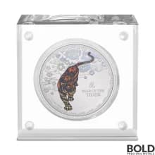 2022 Niue Lunar Year of the Tiger 1 oz Silver Colored Proof
