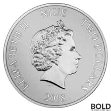 2018 Silver Niue Star Wars Darth Vader Lightsaber - 1 oz