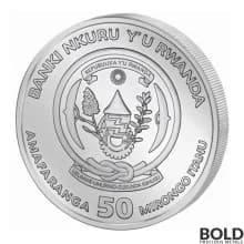 2019 Rwanda Lunar Year of the Pig 1 oz Silver BU